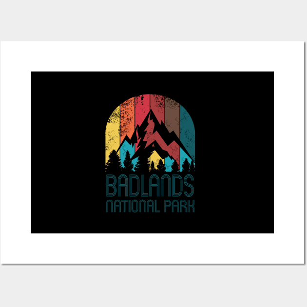 Badlands National Park Gift or Souvenir T Shirt Wall Art by HopeandHobby